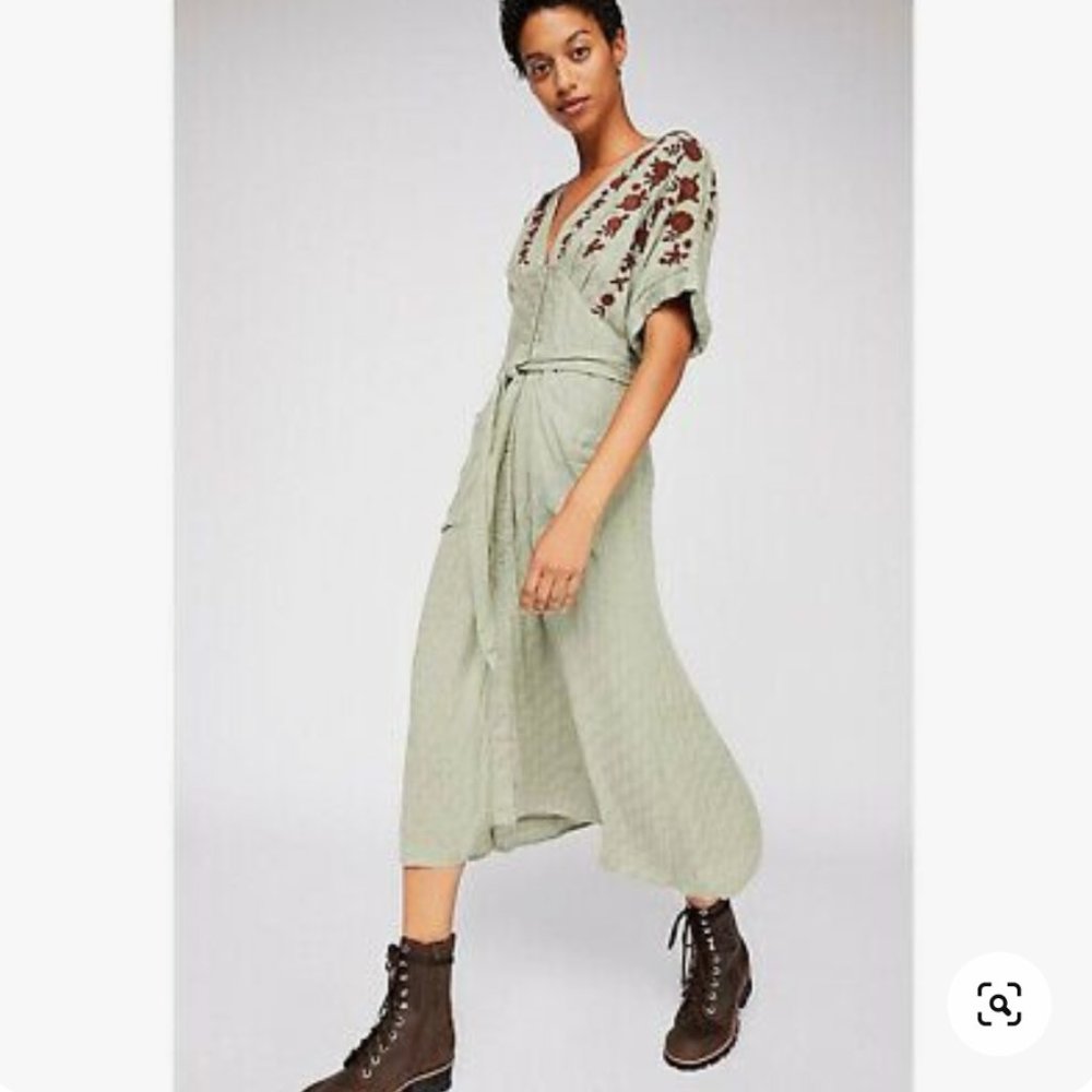 Free People Love to Love You Midi Dress POCKETS
